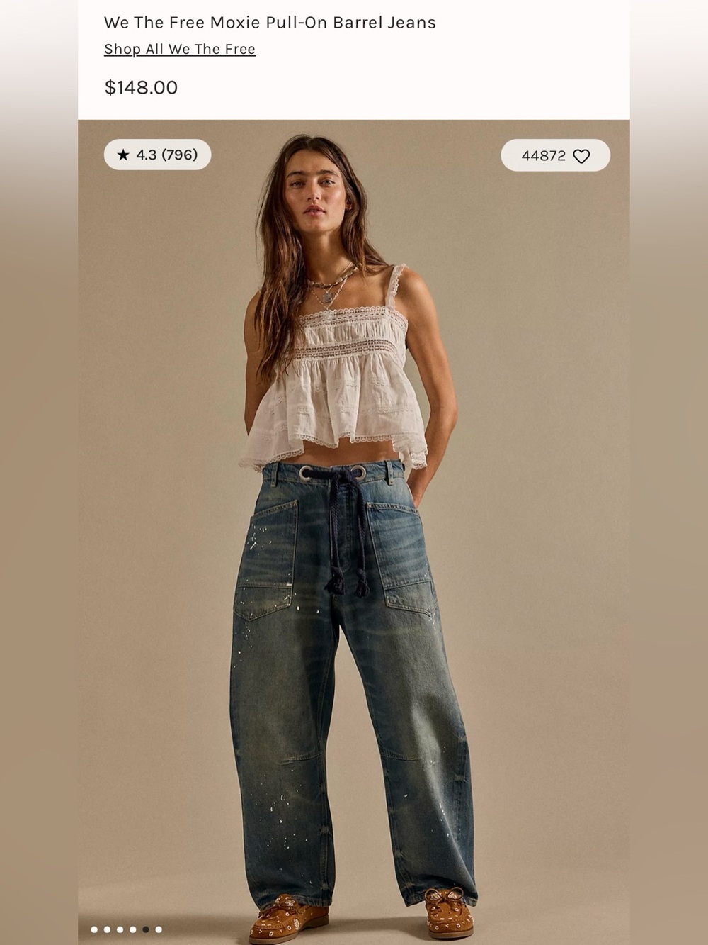 We The Free Moxie Pull-On Barrel Jeans